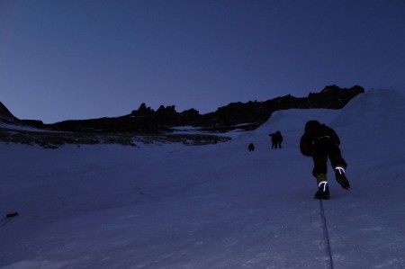 Chilian climbers heading for the South Col May 17th.